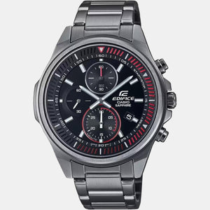 Edifice Men Quartz Black Dial Chronograph Stainless Steel Watch ED507