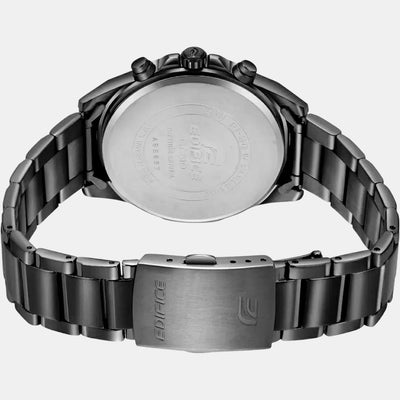 Edifice Men Quartz Black Dial Chronograph Stainless Steel Watch ED507