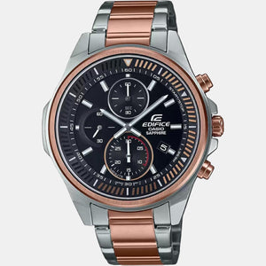 Edifice Men Quartz Black Dial Chronograph Stainless Steel Watch ED508