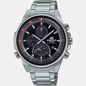 Edifice Men Quartz Black Dial Chronograph Stainless Steel Watch ED509