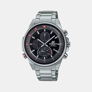 Edifice Men Quartz Black Dial Chronograph Stainless Steel Watch ED509