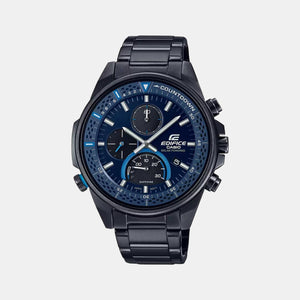 Edifice Men Quartz Black Dial Chronograph Stainless Steel Watch ED510