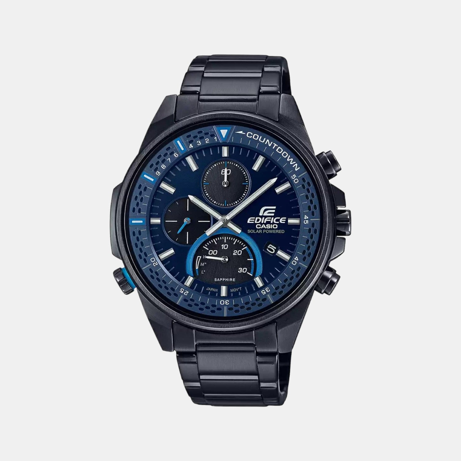 Edifice Men Quartz Black Dial Chronograph Stainless Steel Watch ED510