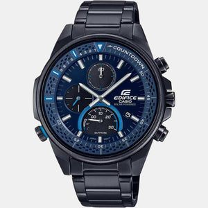 Edifice Men Quartz Black Dial Chronograph Stainless Steel Watch ED510