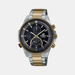 Edifice Men Quartz Black Dial Chronograph Stainless Steel Watch ED511