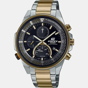 Edifice Men Quartz Black Dial Chronograph Stainless Steel Watch ED511