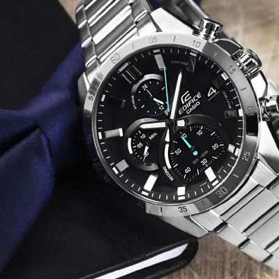 Casio Edifice Standard Chronograph Black Dial Men 47.1mm ED512 EFR-571D-1AV