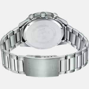 Edifice Men Quartz Silver Dial Chronograph Stainless Steel Watch ED516