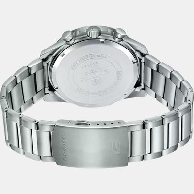 Edifice Men Quartz Silver Dial Chronograph Stainless Steel Watch ED516