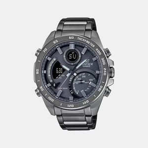 Edifice Men Quartz Black Dial Analog-Digital Stainless Steel Watch ED527