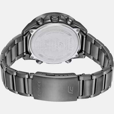 Edifice Men Quartz Black Dial Analog-Digital Stainless Steel Watch ED527