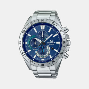 Edifice Men Quartz Blue Dial Chronograph Stainless Steel Watch ED533
