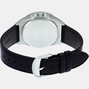 Edifice Men Quartz Black Dial Analog Leather Watch ED538