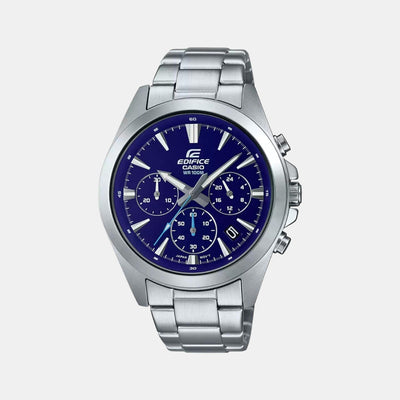 Edifice Men Quartz Blue Dial Chronograph Stainless Steel Watch ED545