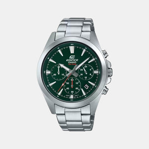 Edifice Men Quartz Green Dial Chronograph Stainless Steel Watch ED546