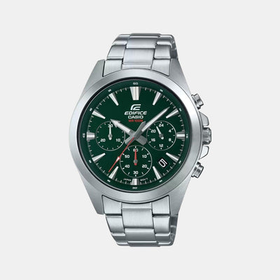 Edifice Men Quartz Green Dial Chronograph Stainless Steel Watch ED546