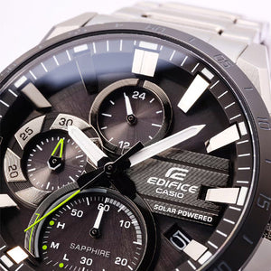 Casio Edifice Solar Powered Chronograph Black Dial Men 45.5mm ED547 EQS-940DB-1AV