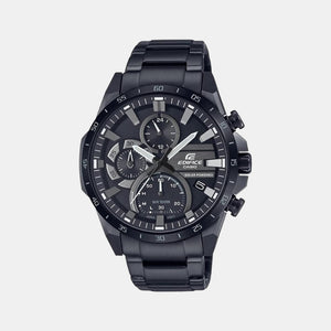 Edifice Men Quartz Black Dial Chronograph Stainless Steel Watch ED548