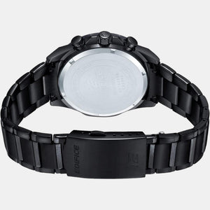 Edifice Men Quartz Black Dial Chronograph Stainless Steel Watch ED548