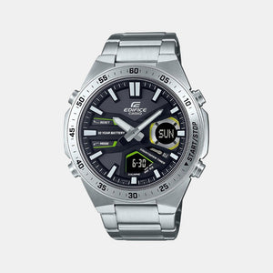 Edifice Men Quartz Black Dial Chronograph Stainless Steel Watch ED550