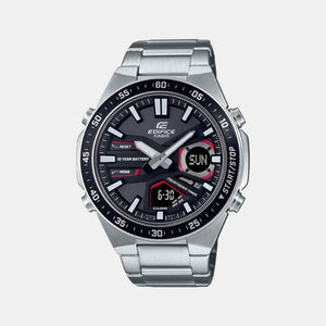 Edifice Men Quartz Black Dial Chronograph Stainless Steel Watch ED551