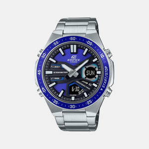 Edifice Men Quartz Blue Dial Chronograph Stainless Steel Watch ED552