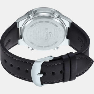 Edifice Men Quartz Black Dial Chronograph Stainless Steel Watch ED553