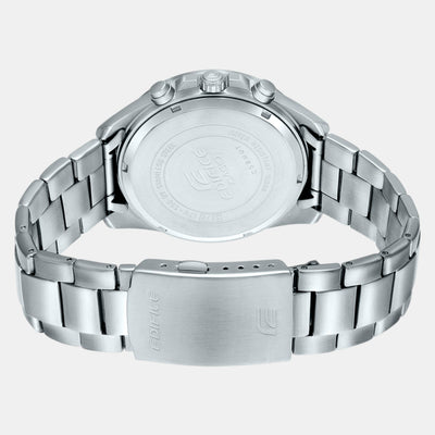 Edifice Men Quartz Blue Dial Analog Stainless Steel Watch ED555