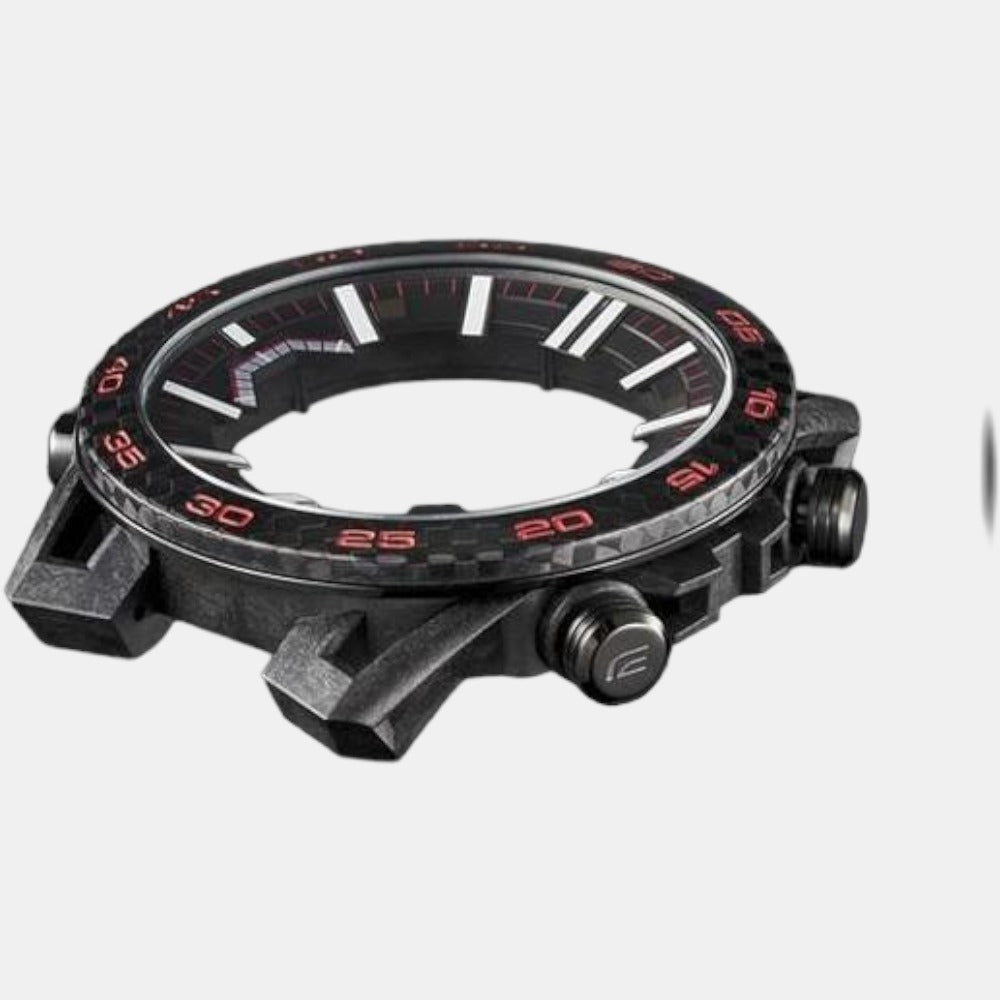Edifice Men Quartz Black Dial Analog-Digital Resin Watch ED563