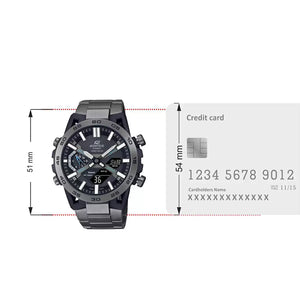 Casio Edifice  Black Dial Men 47.8mm