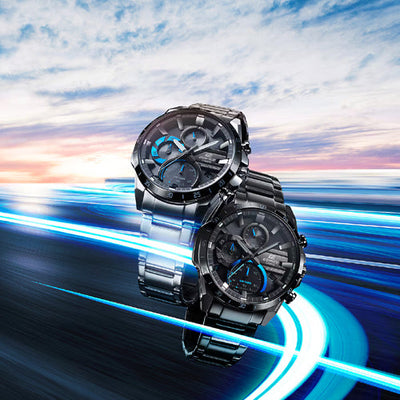 Casio Edifice Solar Powered Chronograph Black Dial Men 45.5mm ED567 EQS-940DB-1BV