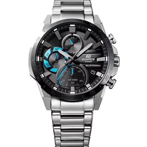 Casio Edifice Solar Powered Chronograph Black Dial Men 45.5mm ED567 EQS-940DB-1BV
