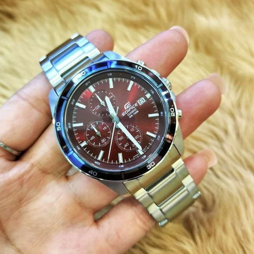 Casio Edifice Standard Chronograph Red Dial Men 43.8mm ED569 EFR-526D-5CV