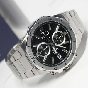 Casio Edifice Standard Chronograph Black Dial Men 44.3mm ED583 EFV-640D-1AV