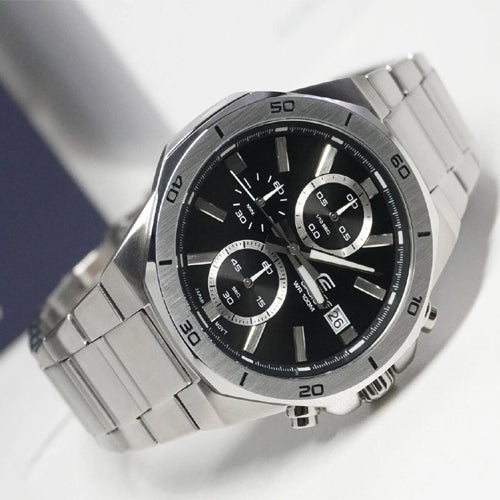 Casio Edifice Standard Chronograph Black Dial Men 44.3mm ED583 EFV-640D-1AV
