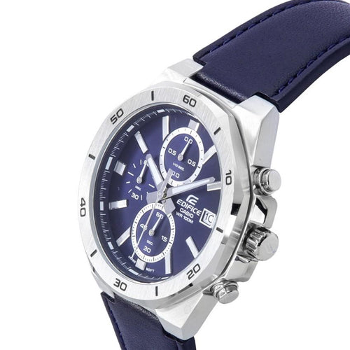 Casio Edifice Standard Chronograph Blue Dial Men 44.3mm ED587 EFV-640L-2AV