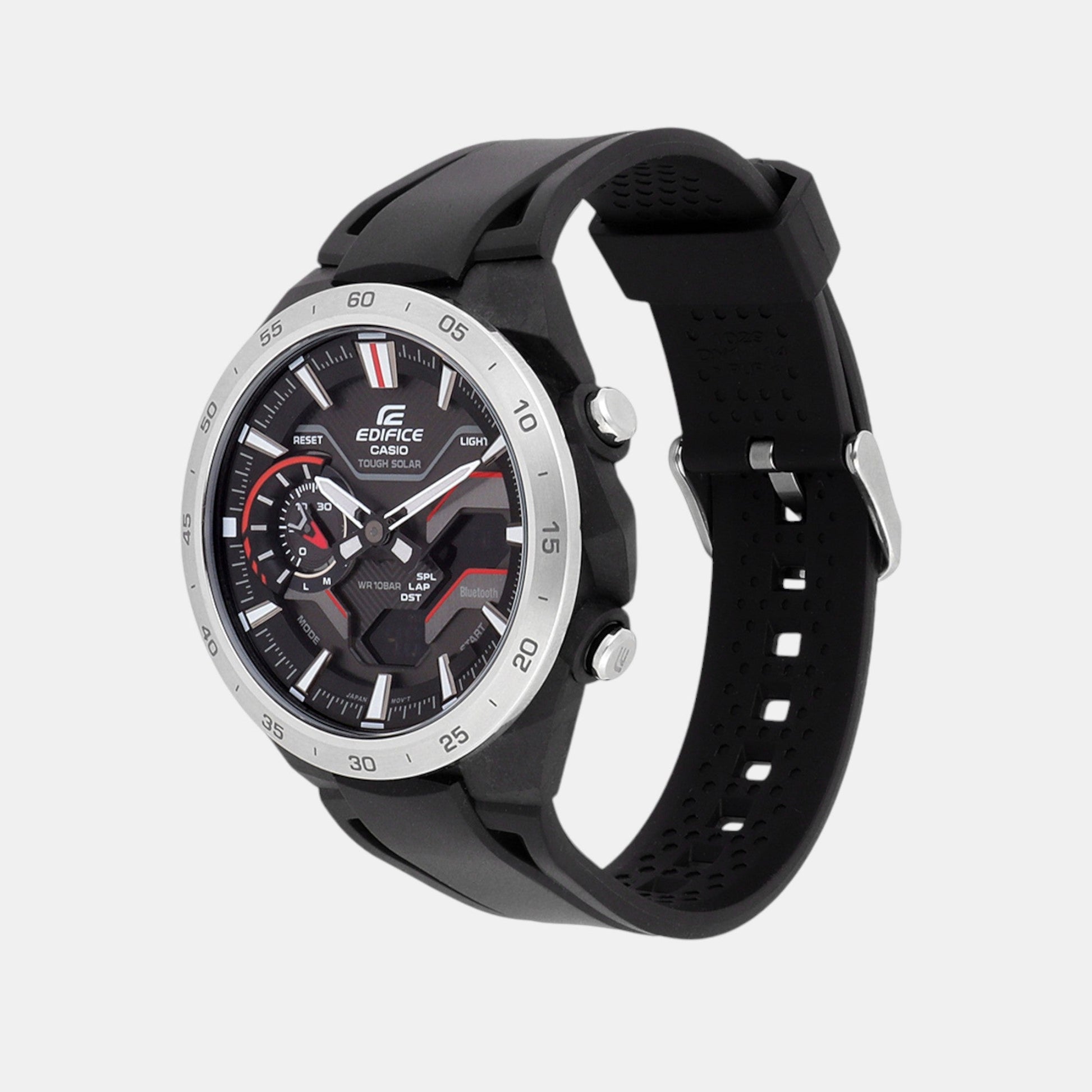 Edifice Men Quartz Black Dial Analog-Digital Resin Watch ED591