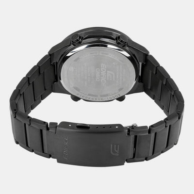 Edifice Men Quartz Black Dial Analog-Digital Stainless Steel Watch ED601