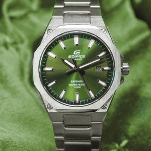 Casio Edifice 3-Hand Analog Green Dial Men 39.9mm ED603 EFR-S108D-3AV