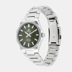 Edifice Men Quartz Green Dial Analog Stainless Steel Watch ED603