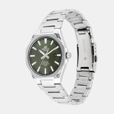 Edifice Men Quartz Green Dial Analog Stainless Steel Watch ED603