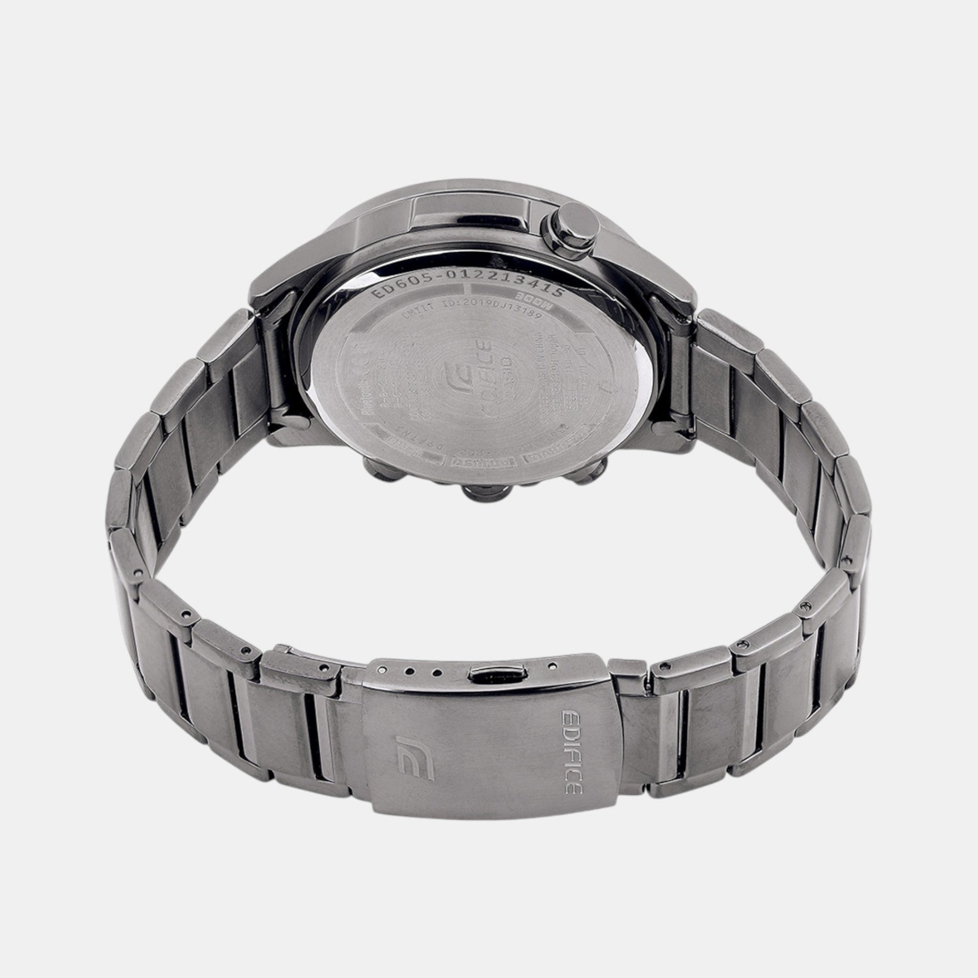 Edifice Men Quartz Grey Dial Analog-Digital Resin Watch ED605