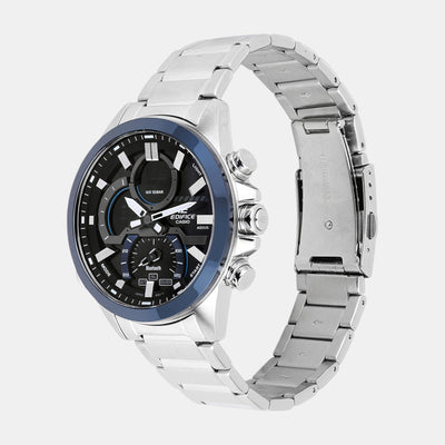 Edifice Men Quartz Black Dial Analog-Digital Resin Watch ED606