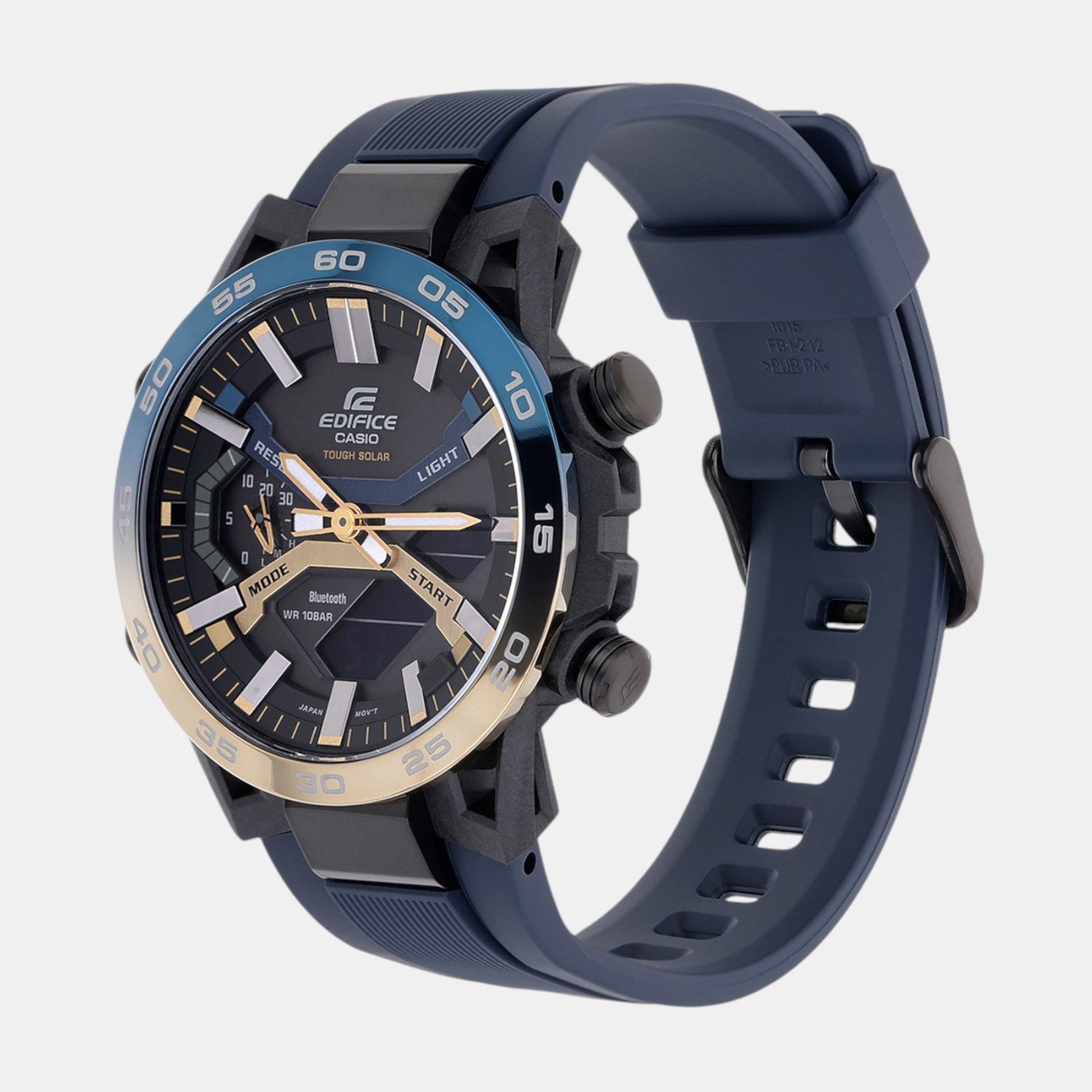 Edifice Men Quartz Black Dial Analog-Digital Resin Watch ED610
