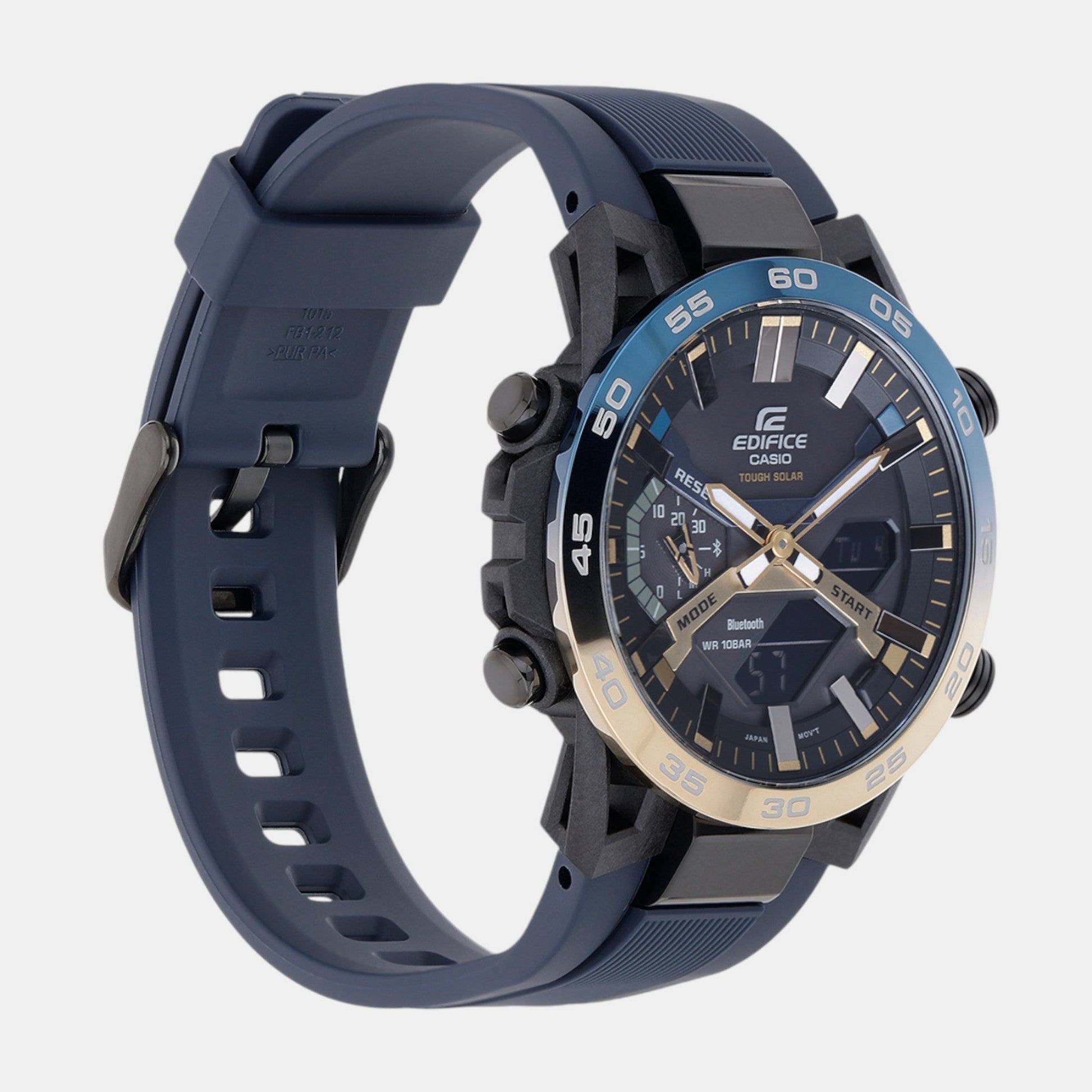 Edifice Men Quartz Black Dial Analog-Digital Resin Watch ED610