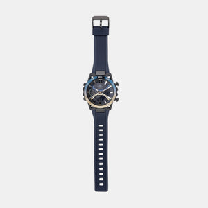 Edifice Men Quartz Black Dial Analog-Digital Resin Watch ED610