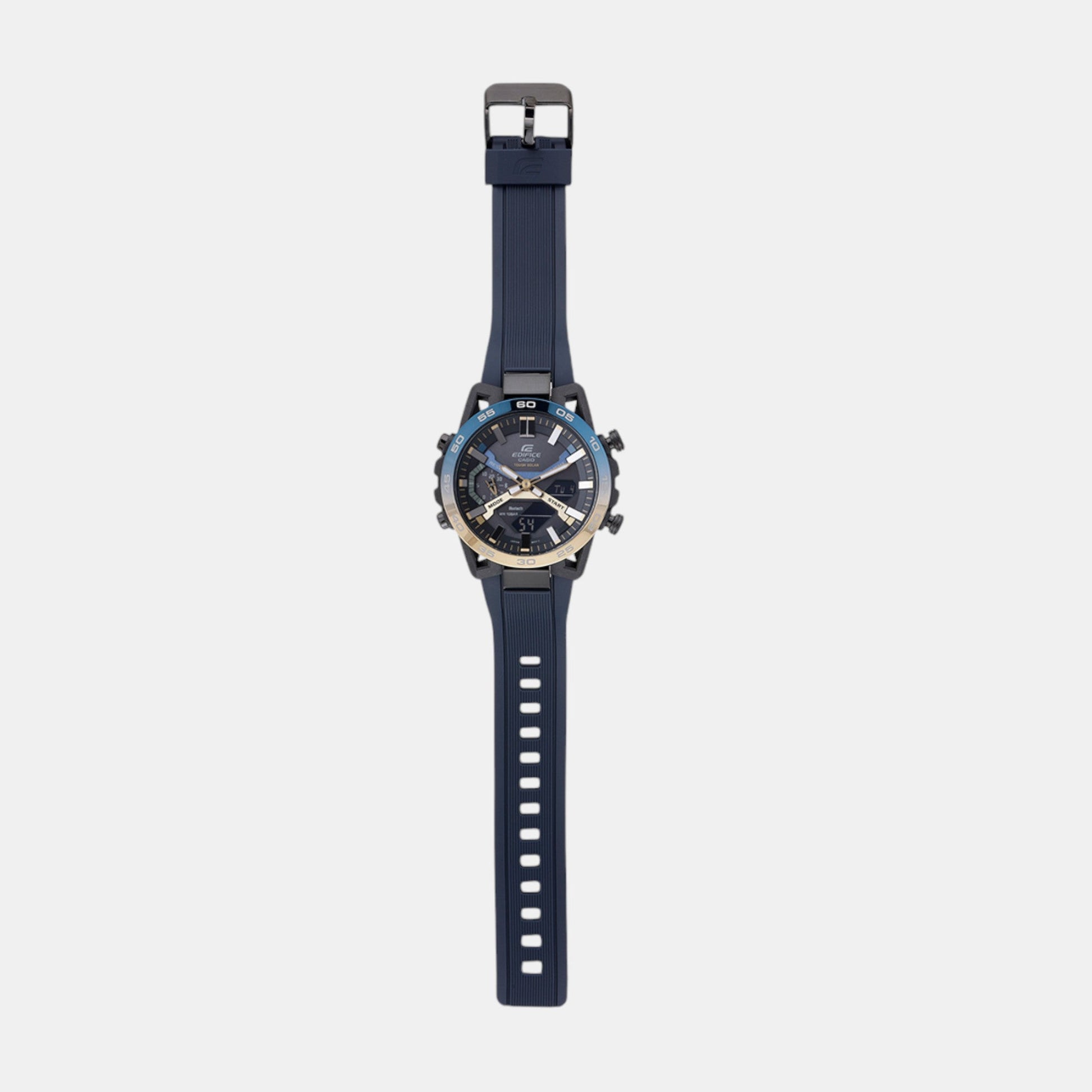 Edifice Men Quartz Black Dial Analog-Digital Resin Watch ED610