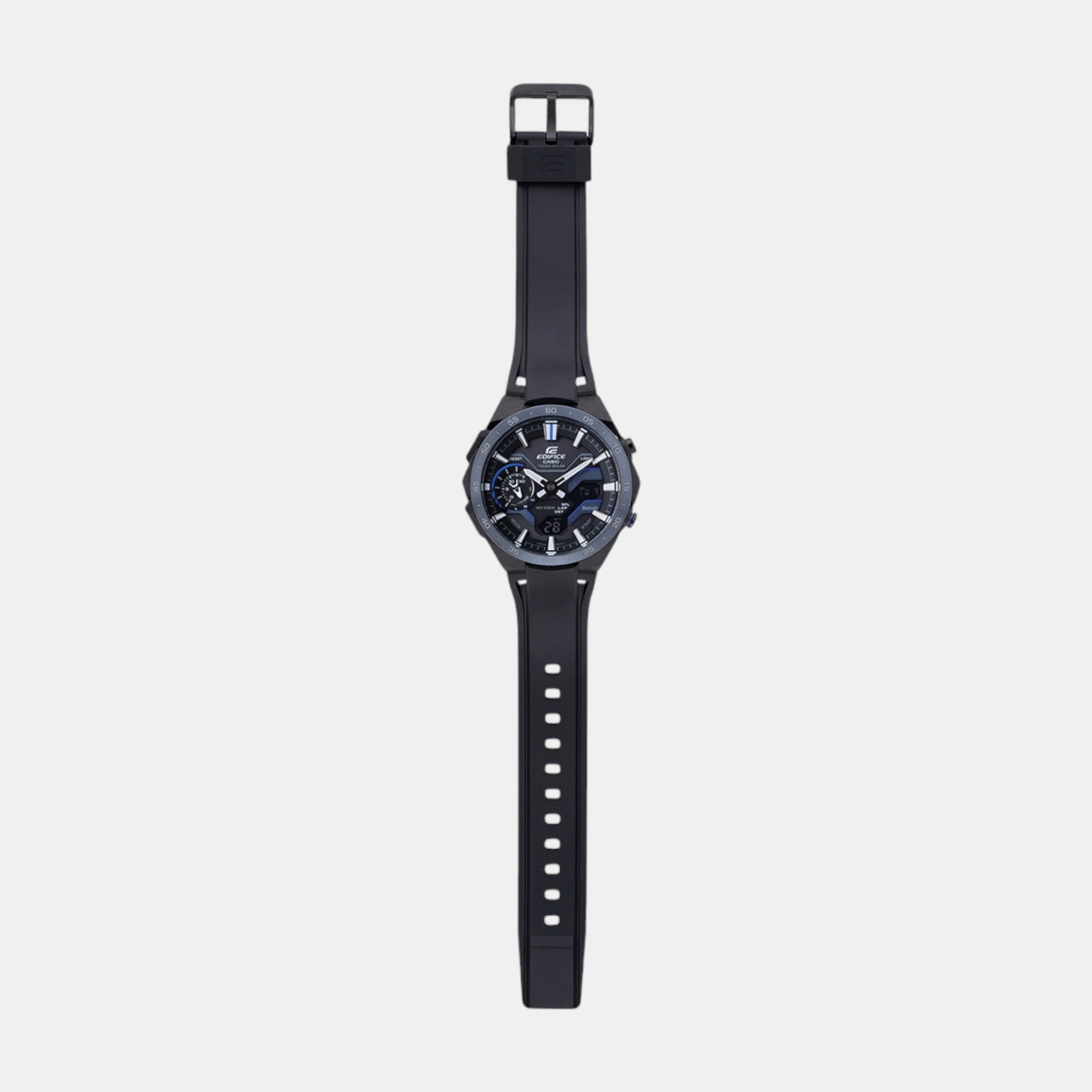 Edifice Men Solar Black Dial Analog-Digital Resin Watch ED611