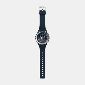 Edifice Men Quartz Black Dial Analog-Digital Resin Watch ED612