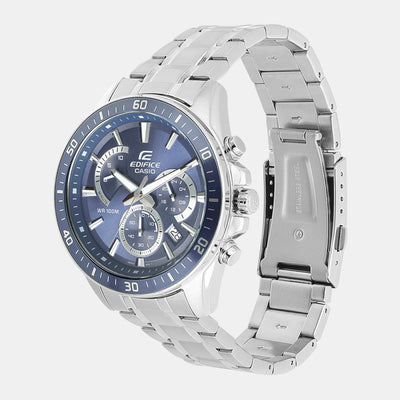 Edifice Men Quartz Grayish Blue Dial Chronograph Stainless Steel Watch ED615